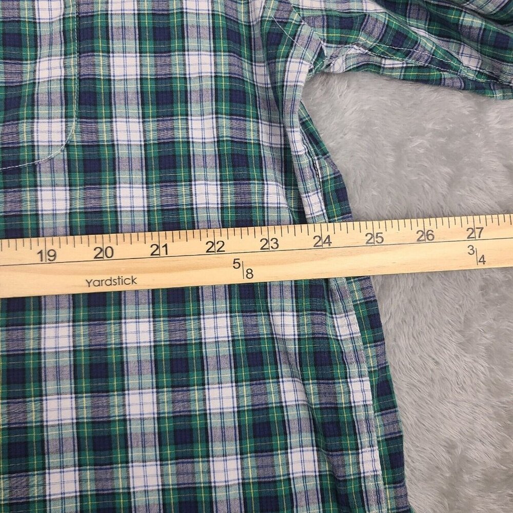 Tommy Hilfiger Button Up Shirt Adult X-Large Green White Long Sleeve Mens - Picture 6 of 6